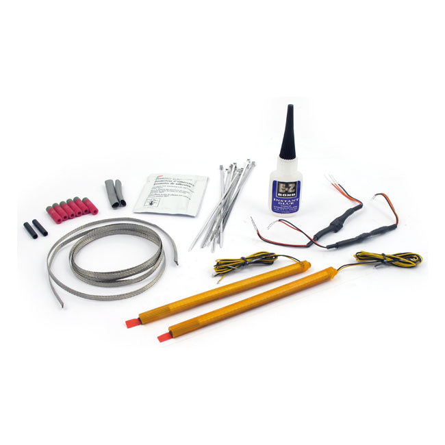 CUSTOM DYNAMICS, TRUWRAPZ LED Blinker, Bernsteinfarbend, 39mm Gabelbeine