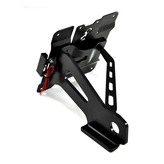 ZIEGER, Seitlicher Kennzeichenhalter, Schwarz, 05-17 Dyna