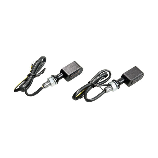 FASTLINE, LED Blinker-Set Schwarz, getönt
