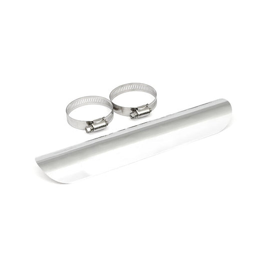 Universelles Glattes Hitzeschutzblech, 10" (25,4cm) lang, Chrom
