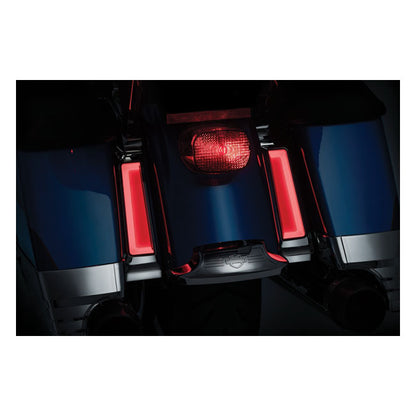 KURYAKYN, TRACER LED Einsätze für Satteltaschenhalterung, Chrom