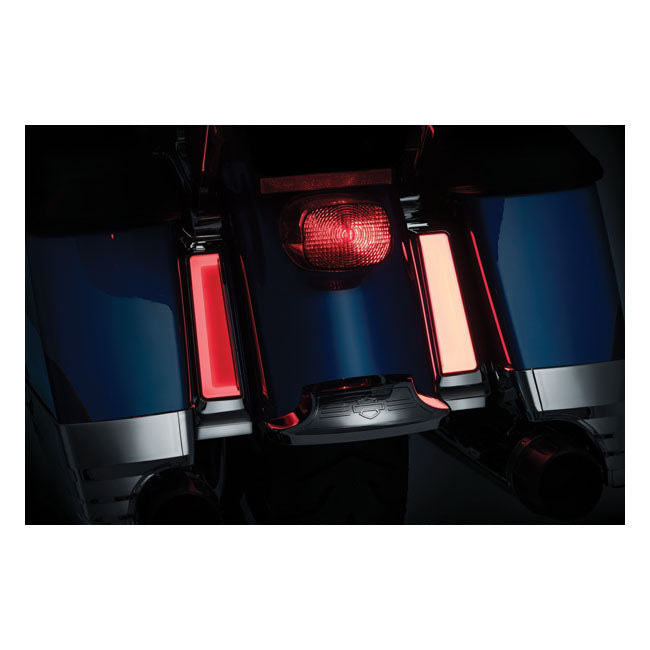 KURYAKYN, TRACER LED Einsätze für Satteltaschenhalterung, Chrom