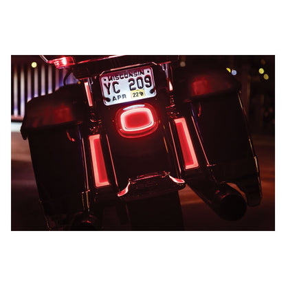 KURYAKYN, TRACER LED Einsätze für Satteltaschenhalterung, Chrom