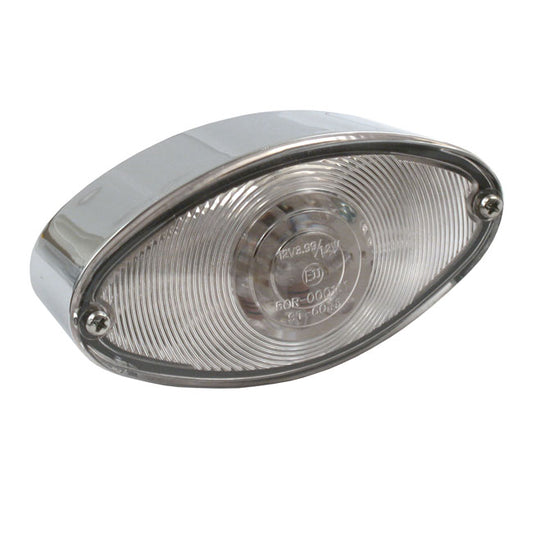 Katzenaugen LED Rückleuchte, Chrom